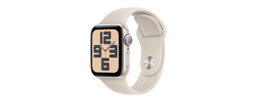 Watch Apple Watch SE2 (2023) GPS 40mm Starlight Aluminium Case with Sport Band M/L - Starlight