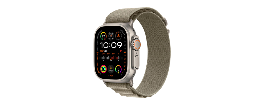Watch Apple Watch Ultra 2 LTE 49mm Titanium Case with Alpine Loop L - Olive