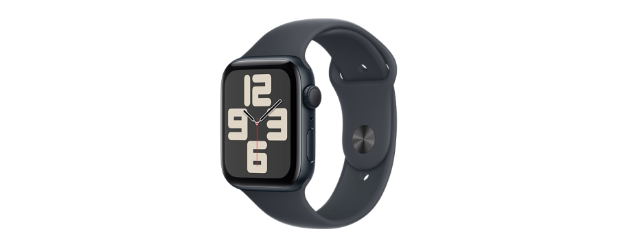 Watch Apple Watch SE (2024) GPS 44mm Midnight Aluminium Case with Sport Band M/L - Midnight