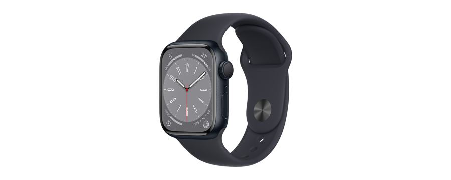 Watch Apple Watch Series 8 GPS 41mm Midnight Aluminium Case with Sport Band - Midnight