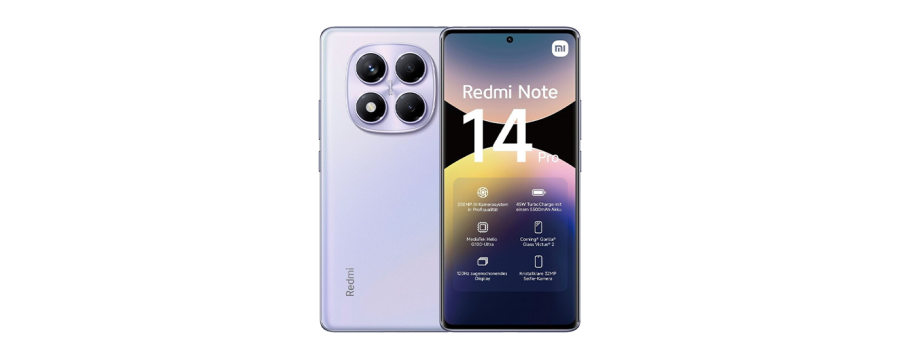 Xiaomi Redmi Note 14 Pro 4G Dual Sim 12GB RAM 512GB - Aurora Purple
