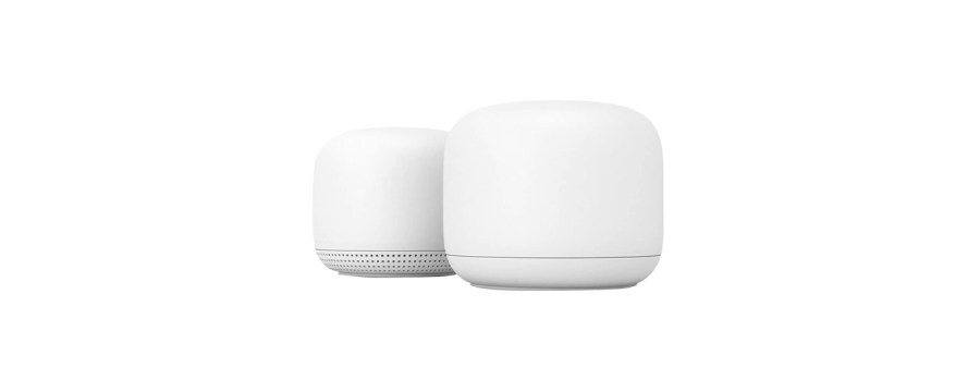 Google Nest Wifi Router+Pointr 2Pcs - White