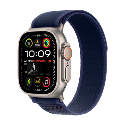 Watch Apple Watch Ultra 2 Natural LTE 49mm Titanium Case with Trail Loop M/L - Blue