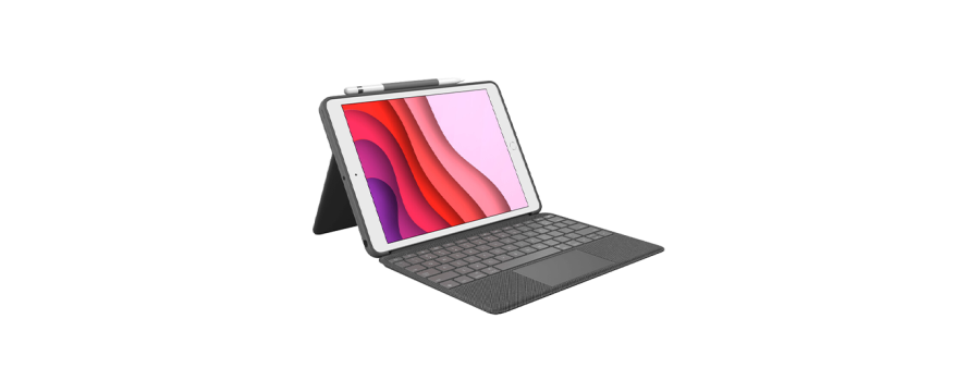 Logitech Combo Touch iPad 10,2 7/8/9.Gen QWERTY (IT) - Grey