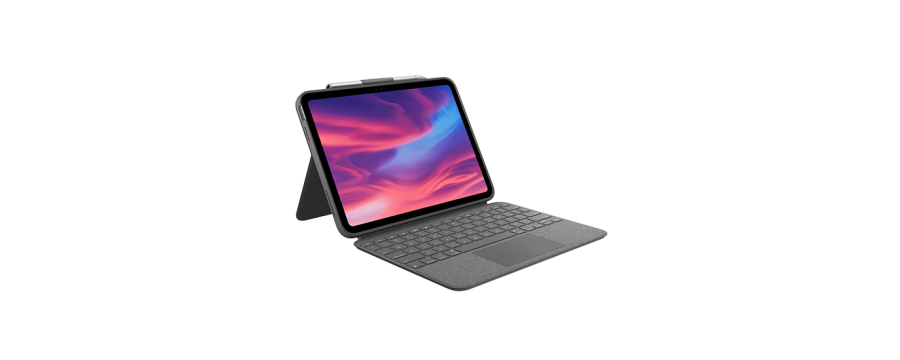Logitech Combo Touch iPad 10.9 10.Gen QWERTY (Nordic) - Grey