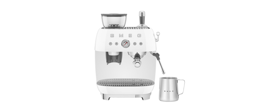 Smeg Portafilter Coffee Machine - White