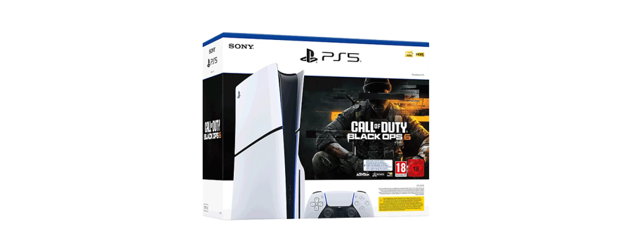 Sony PlayStation 5 Slim Disc Edition 1TB + Call of Duty: Black Ops 6 - White