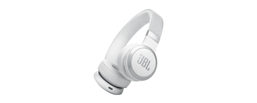JBL Live 670NC Over Ear Bluetooth Headset - White