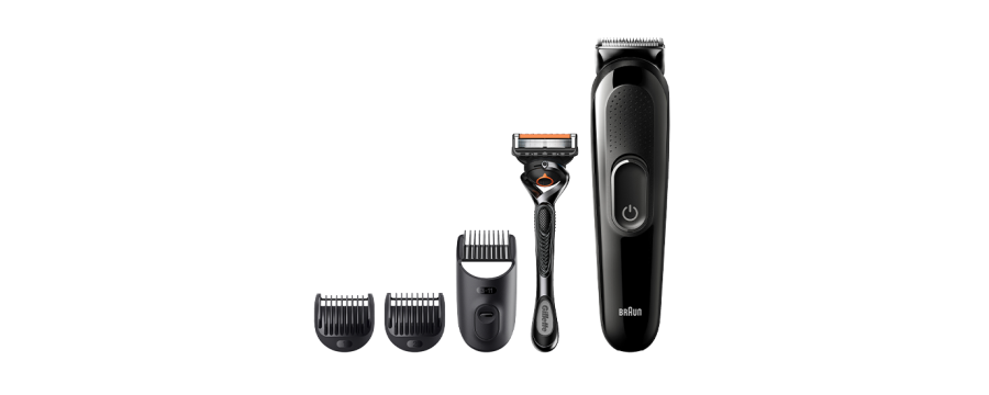 Braun BT3300 Beard Trimmer + Hair Clipper 4in1 with Gillette Fusion5 ProGlide