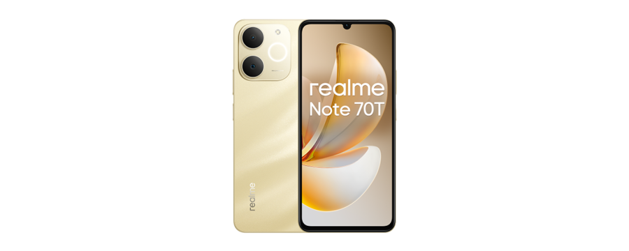 Realme Note 70T Dual Sim 4GB RAM 128GB - Gold