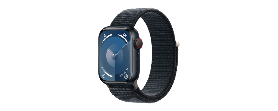 Watch Apple Watch Series 9 LTE 45mm Midnight Aluminium Case with Sport Loop - Midnight