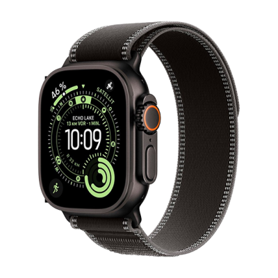 Watch Apple Watch Ultra 3 (2025) LTE 49mm Titanium Case with Trail Loop S/M - Black/Dark Grey
