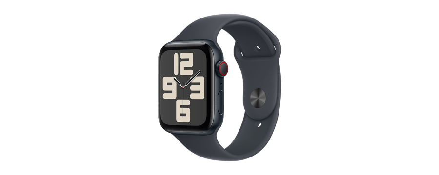 Watch Apple Watch SE (2024) GPS 40mm Midnight Aluminium Case with Sport Band S/M - Midnight