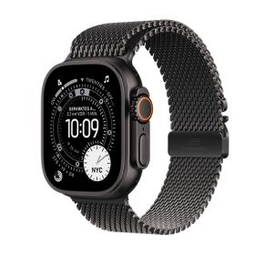 Apple Watch Ultra 3 (2025) 5G 49mm Black Titangehäuse, mit Black Titanium Milanese Loop M - Black Watch Apple Watch Ultra 3 (2025) 5G 49mm Black Titanium Case with Black Titanium Milanese Loop M - Black