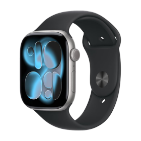 Apple Watch Series 11 (2025) GPS 46mm Space Grey Aluminium Case with Sport Band S/M - Black Watch Apple Watch Series 11 (2025) GPS 46mm Space Grey Aluminium Case with Sport Band S/M - Black