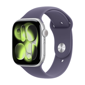 Watch Apple Watch Series 11 (2025) GPS 46mm Silver Aluminium Case with Sport Band M/L - Purple Fog Watch Apple Watch Series 11 (2025) GPS 46mm Silver Aluminium Case with Sport Band M/L - Purple Fog