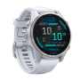 Watch Garmin Fenix 8 GPS 43mm Silicon White Band - White