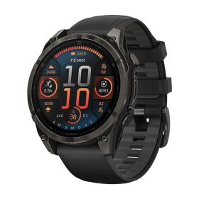 Garmin Fenix 8 GPS 47mm schwarzes Silikon Armband - schwarz Watch Garmin Fenix 8 GPS 47mm Silicon Black Band - Black