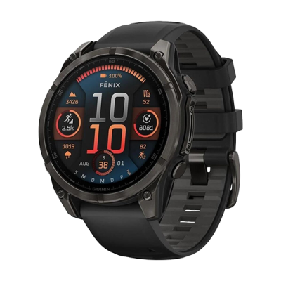 Watch Garmin Fenix 8 GPS 47mm Silicon Black Band - Black