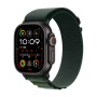 Watch Apple Watch Ultra 2 (2024) LTE 49mm Black Titanium Case with Alpine Loop M - Dark Green