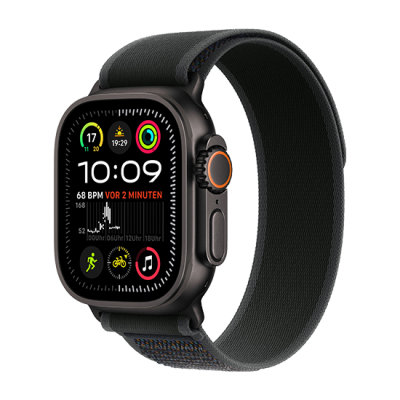 Watch Apple Watch Ultra 2 LTE (2024) 49mm Black Titanium Case with Trail Loop M/L - Black
