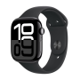 Watch Apple Watch Series 10 GPS 42mm Jet Black Aluminium Case with Sport Band M/L - Black