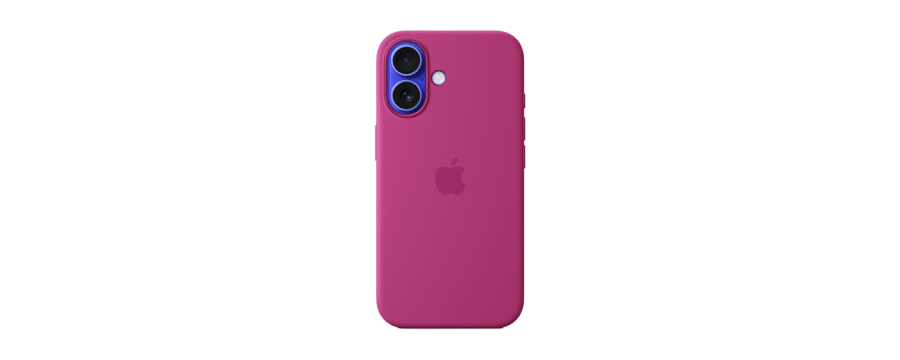 Apple iPhone 16 Silikon Case with MagSafe - Fuchsia