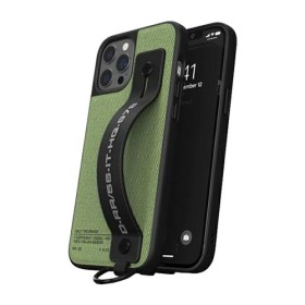Diesel Handstrap Case Utility Twill Cover Black/Green, für Apple iPhone 12 Pro Max