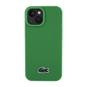 Lacoste Hard Cover Iconic Petit Pique Woven Logo MagSafe Green, for iPhone 16 Plus, LCHMP16MPVCN