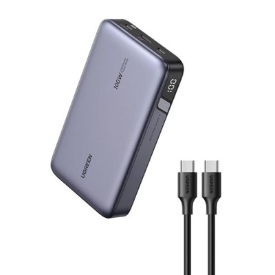 UGREEN 20000 mAh Powerbank 100W Two-way Fast Charging Grey, Universal