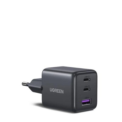 UGREEN 30W 3-Port GaN II Fast Wall Charger, USB-A  & 2 x USB-C Black