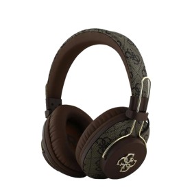 GUESS Wireless Bluetooth Headset 4G Metal Logo Brown, GUBHS72P4FC4MW, Universal