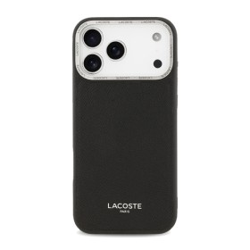 Lacoste Hard Cover PU Leather Champs Elysees MagSafe Black, for iPhone 17 Pro Max, LCHMP17XPCESK