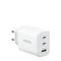 UGREEN 65W Fast Wall Charger, USB-A  & 2 x USB-C White