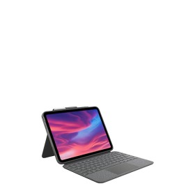 Logitech Wireless Combo Touch Keyboard - Quertz Graphite, für Apple iPad 10. Generation