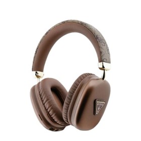 GUESS Wireless Bluetooth Headset 4G Triangle Logo Brown, GUBHK1P4TPK, Universal