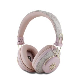 GUESS Wireless Bluetooth Headset 4G Metal Logo Pink, GUBHS72P4FC4MP, Universal