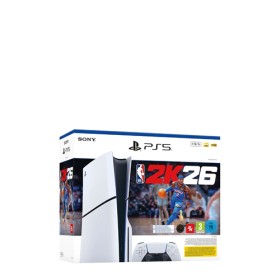 Sony PlayStation 5 SLIM Disc Edition incl. NBA 2K26 Voucher White, 1TB, E-Chassis