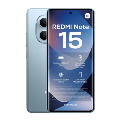 Xiaomi Redmi Note 15 5G 256GB, 8GB RAM, Glacier Blue, B-Ware (Sehr Gut / A-Grade)