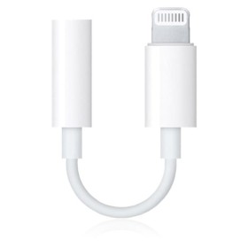 Apple Lightning auf 3,5mm Audio Adapter für alle Lightning Geräte MMX62, White, Retail