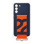 Samsung Silicone Cover with Strap Navy, für Samsung Galaxy S22+, EF-GS906TNEGWW, Retail