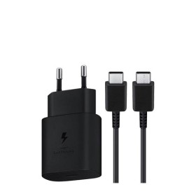 Samsung Netzteil USB Type-C Schnelllader 25W & Ladekabel USB Type-C Black, 3A, EP-T2510XBEGEU