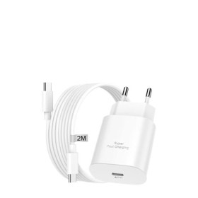 Samsung Netzteil USB Type-C Schnelllader 25W & Ladekabel USB Type-C White, 3A, EP-T2510XW