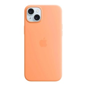 Apple Silicone Case with MagSafe Sorbet Orange, for iPhone 15 Plus, MT173ZM/A