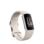 FitBit Charge 6 Porcelain / Aluminium Silver, Fitness Tracker mit Armband, GA05185-EU