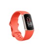 FitBit Charge 6 Coral / Aluminium Champagne Gold, Fitness Tracker mit Armband, GA05184-EU