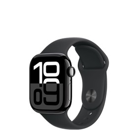 Apple Watch Series 10 GPS + Cellular Jet Black Aluminium, Black Sport Band M/L, MWX73QF/A, 42mm