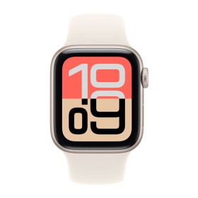 Apple Watch SE 3 Aluminium GPS + Cellular Starlight, Starlight Sport Band S/M, MEP64ZR/A, 40 mm