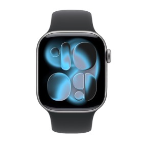 Apple Watch Series 11 GPS Space Grey Aluminium, schwarz Sport Band M/L, MEV44ZR/A, 46 mm