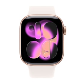 Apple Watch Series 11 GPS + Cellular Rose Gold Aluminium, Light Blush Sport Band M/L, MF8F4ZR/A, 42mm